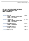 UCL MATH0047 Exam revision notes: Proofs, definitions & formulae