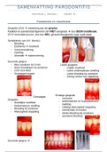 Samenvatting parodontologie HF1 P2 