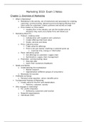 Marketing 3010 Exam 1 Notes