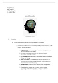 AP Psychology Outline - Personality (Unit 10)
