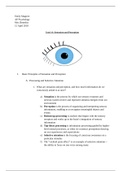 AP Psychology Outline - Sensation and Perception (Unit 4)