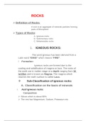 Types of Rocks 
