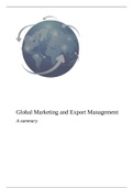 Summary Global Marketing (keegan 9th edition)