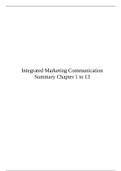 Summary Integrated Advertising, Promotion and Marketing Communications Global Edition