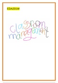 EDA201W - Classroom Management