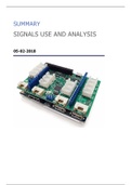Summary Signal Usage and Analysis complete