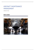 Samenvatting Aircraft Maintenance Management