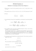 ST104b - Statistics 2 - Solutions to all learning activities and sample examination questions from the guide
