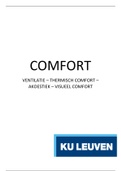Comfort : ventilatie   thermisch comfort   akoestiek   visueel comfort (alle lessen) - BIAG22