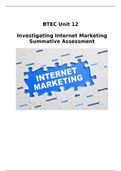 Unit 12: Investigating Internet Marketing