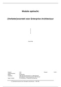 Moduleopdracht Business IT & Management - IT Architectuur / Enterprise Architectuur