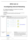 BTEC Unit 12: P3 Explain the benefits to customers of a business using Internet  Marketing