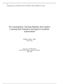 relationship between teaching methods, learning styles and academic achievement 