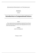 2WN50 - Introduction to Computational Science Summary