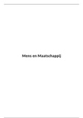 Samenvatting Mens en Maatschappij 