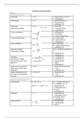 Natuurkunde - Overzicht van alle formules (VWO) - Eindexamen