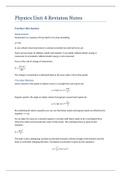 Edexcel Physics Unit 04 revision notes