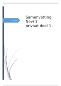 Samenvatting Nevi 1 Privaat deel 1