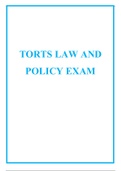 MLJ704 - Torts Law - Notes and Problem Questions