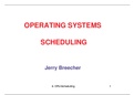 Scheduling in operating system