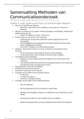 Samenvatting &OpenCurlyDoubleQuote;The basics of communication research&rdquo; Methoden van communicatieonderzoek