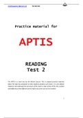 APTIS reading, grammar and vocabulary