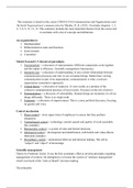 CM1014 Communication and Organizations Summary