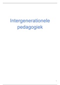 Intergenerationele pedagogiek 2017-2018