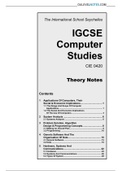 O Level Computer Science 0420 Theory Notes