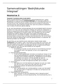 Avans Hogeschool - Bedrijfskunde integraal 3.7, h7, h8 en 9.3 (SAVE)