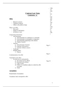 Contract Law Study Notes - 75 pages