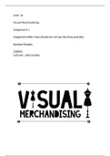 unit 16 visual merchandising