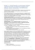 Cultural Diversity in Center-based Childcare - Samenvatting Artikel - Cultural Diversity, Pedagogische Wetenschappen. Universiteit Utrecht
