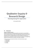 SV Qualitative Inquiry & Research Design: Choosing Among Five Approaches