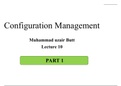 Configuration Management Standards