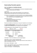 Samenvatting Financi&euml;le aspecten