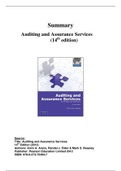  Summary Auditing and Assurance Services (14th ed.) [H1, 3, 6]
