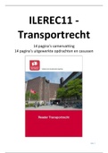 ILEREC11 (Transportrecht) - Samenvatting met uitgewerkte casussen