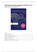 Samenvatting projectmanagement hs 1 t/m 6