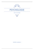 Psychologie samenvatting van Intern leerjaar 2