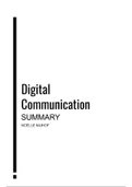 Samenvatting Digital Communication (lectures)