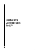 Samenvatting Introduction to Discourse Studies (book)