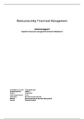 Moduleopdracht Bestuurskundig Financieel Management
