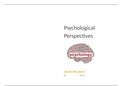UNIT 8 HEALTH AND SOCIAL CARE, 8.1, PSYCHOLOGICAL PERSPECTIVES P1 M1