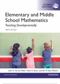 Elementary and middle school matchematics 9 edition handbook