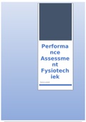 Leerjaar 2&colon; samenvatting performance assessment fysiotechniek 