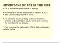 Fats or Lipids- Significance, properties and Methods of determination of fats