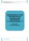 Comprehensive Guide and Practice on Accruals and Prepayments
