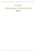 APY1501 - Anthropology in a Diverse World