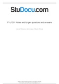 University Of South Africa PVL1501 Notes and longer questions and answers.pdf
